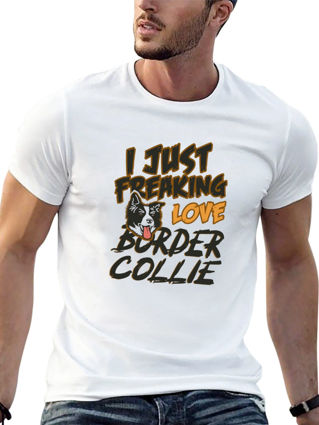 I Just Freaking Love Border Collie T-Shirt