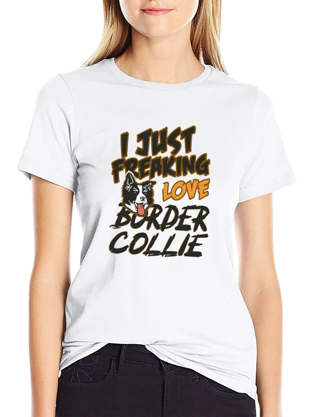 I Just Freaking Love Border Collie T-Shirt