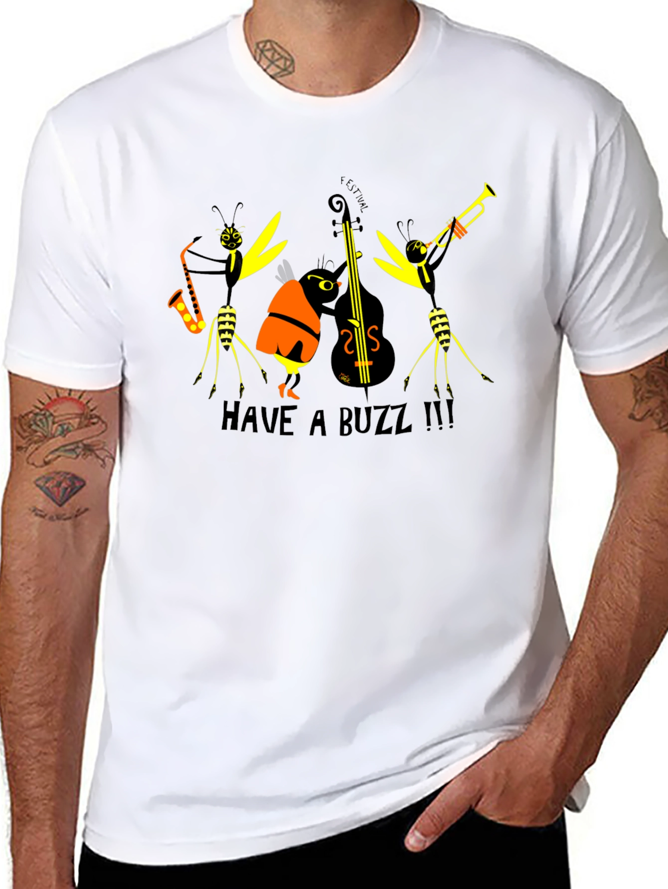Have a Buzz T-Shirt: Insect Jazz Band Tee