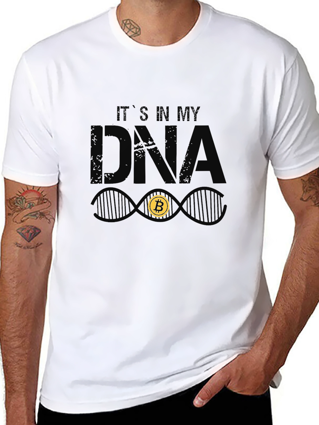 Bitcoin DNA T-Shirt Crypto Lover Tee