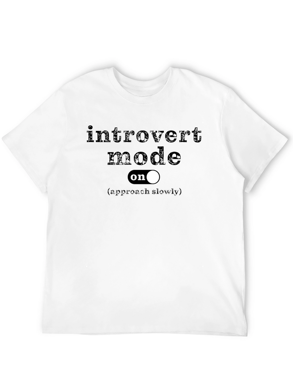 Introvert Mode On Black Graphic Tee