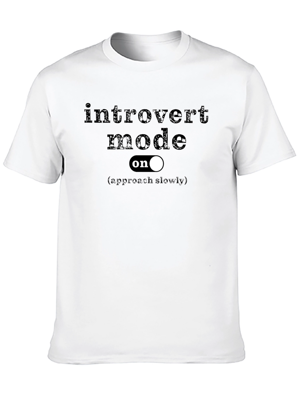 Introvert Mode On Black Graphic Tee