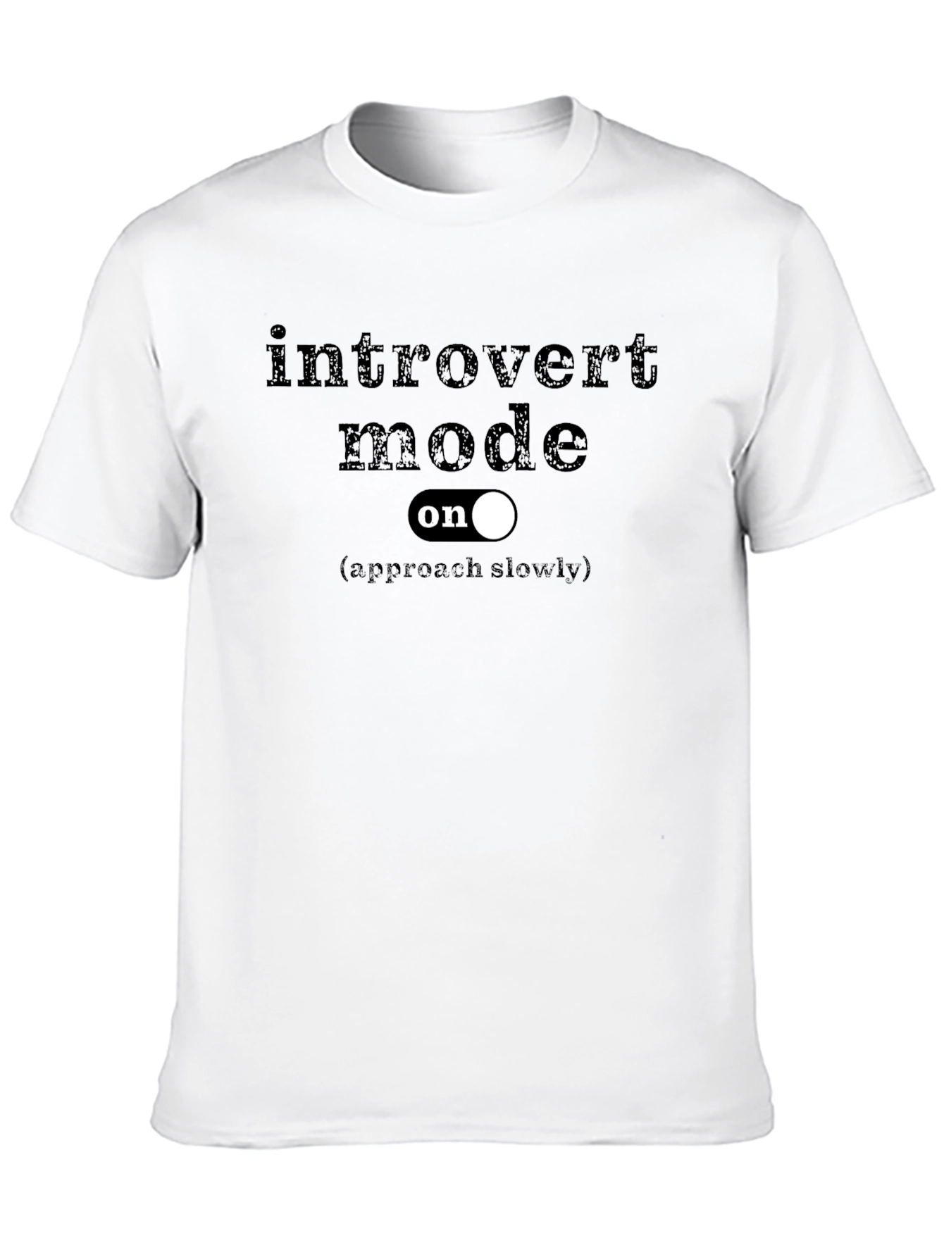 Introvert Mode On Black Graphic Tee