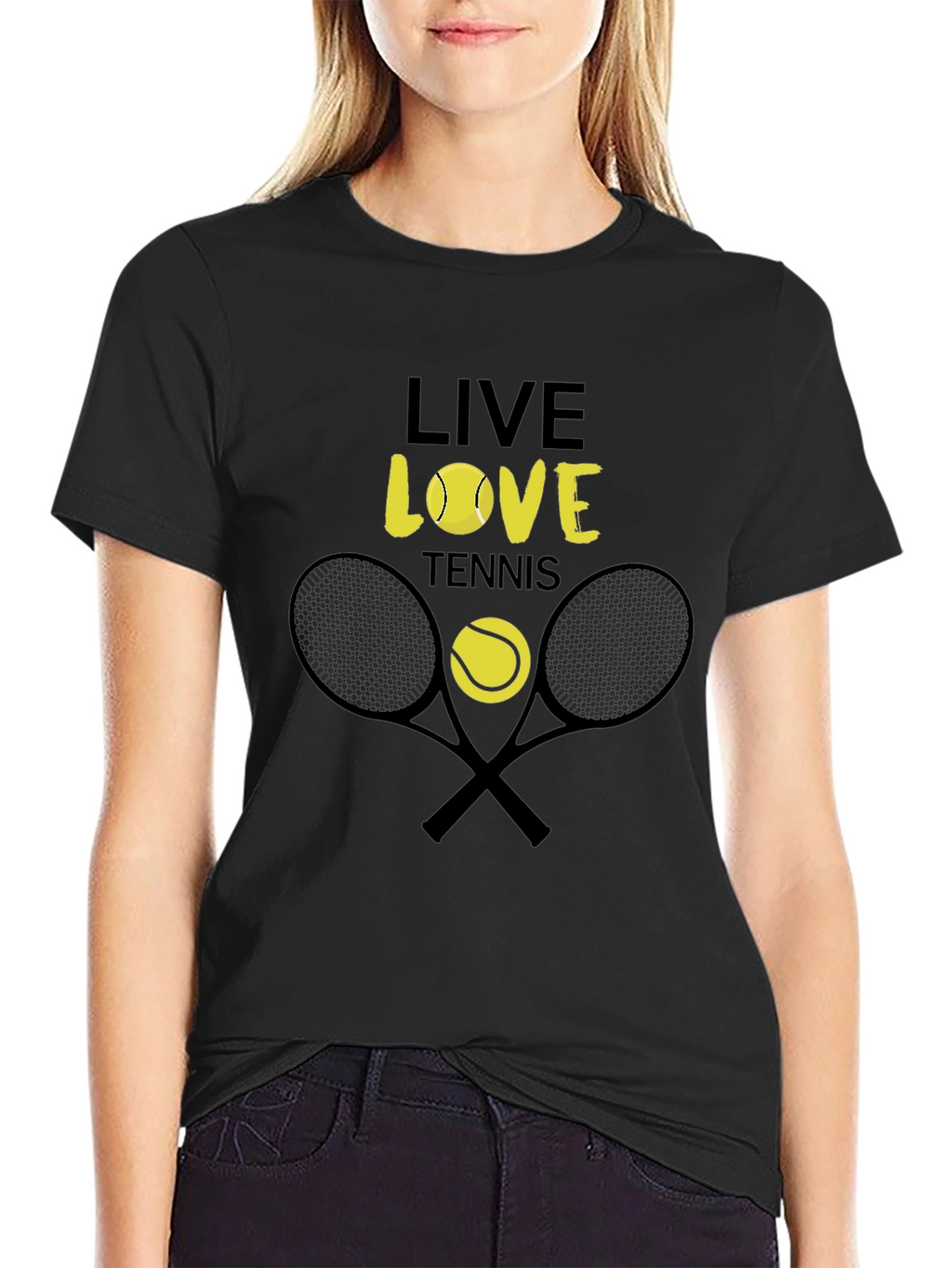 Live Love Tennis Graphic Tee - Unisex Cotton T-Shirt
