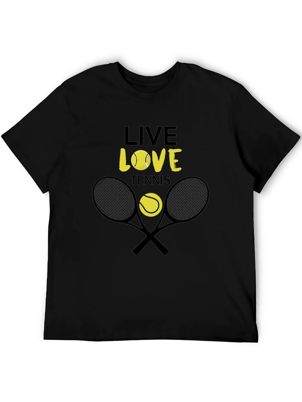 Live Love Tennis Graphic Tee - Unisex Cotton T-Shirt