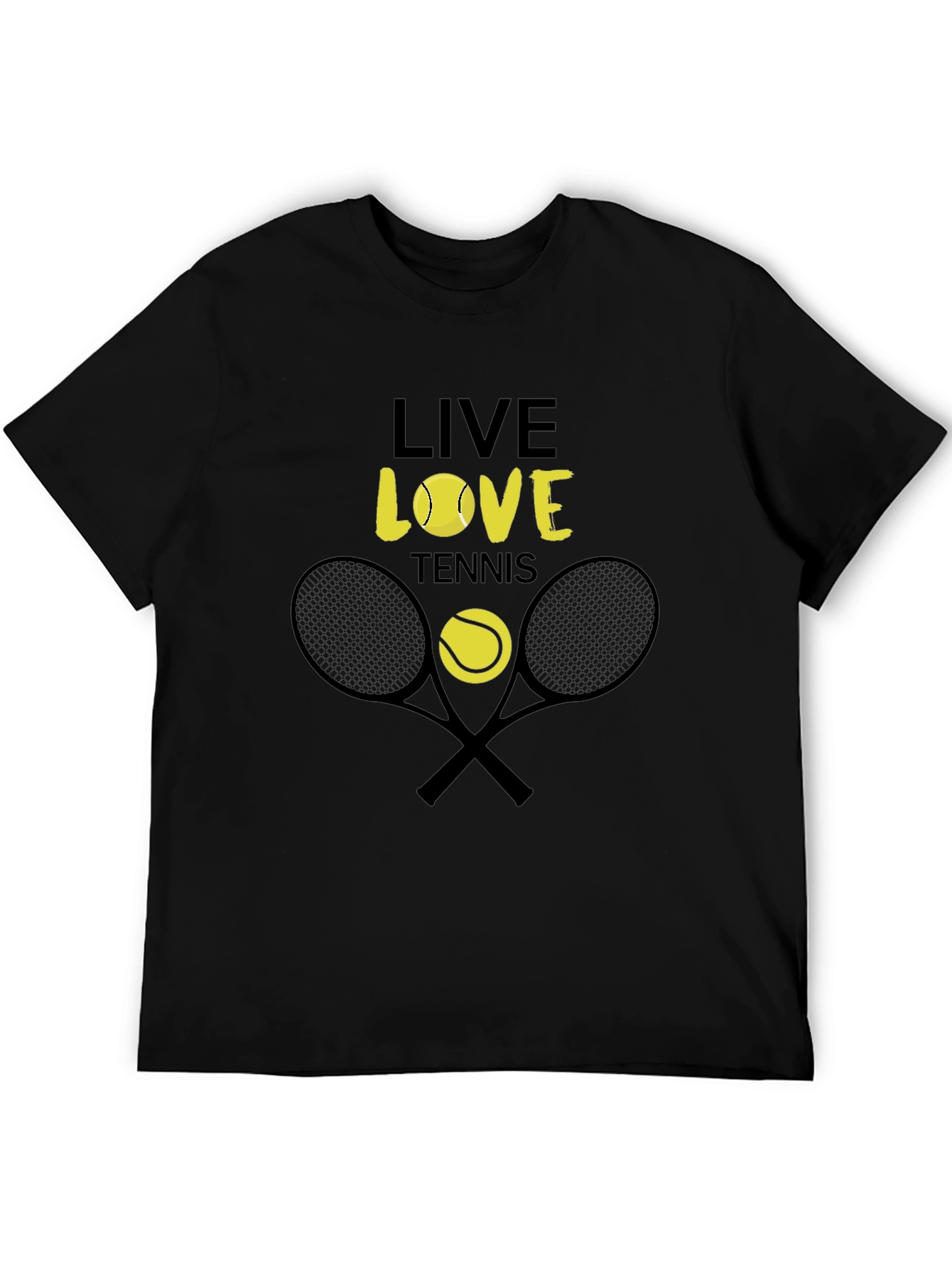 Live Love Tennis Graphic Tee - Unisex Cotton T-Shirt