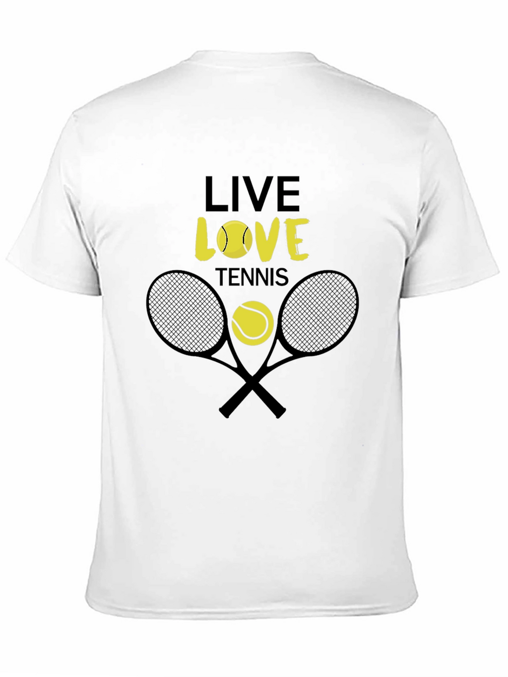 Live Love Tennis Graphic Tee - Unisex Cotton T-Shirt