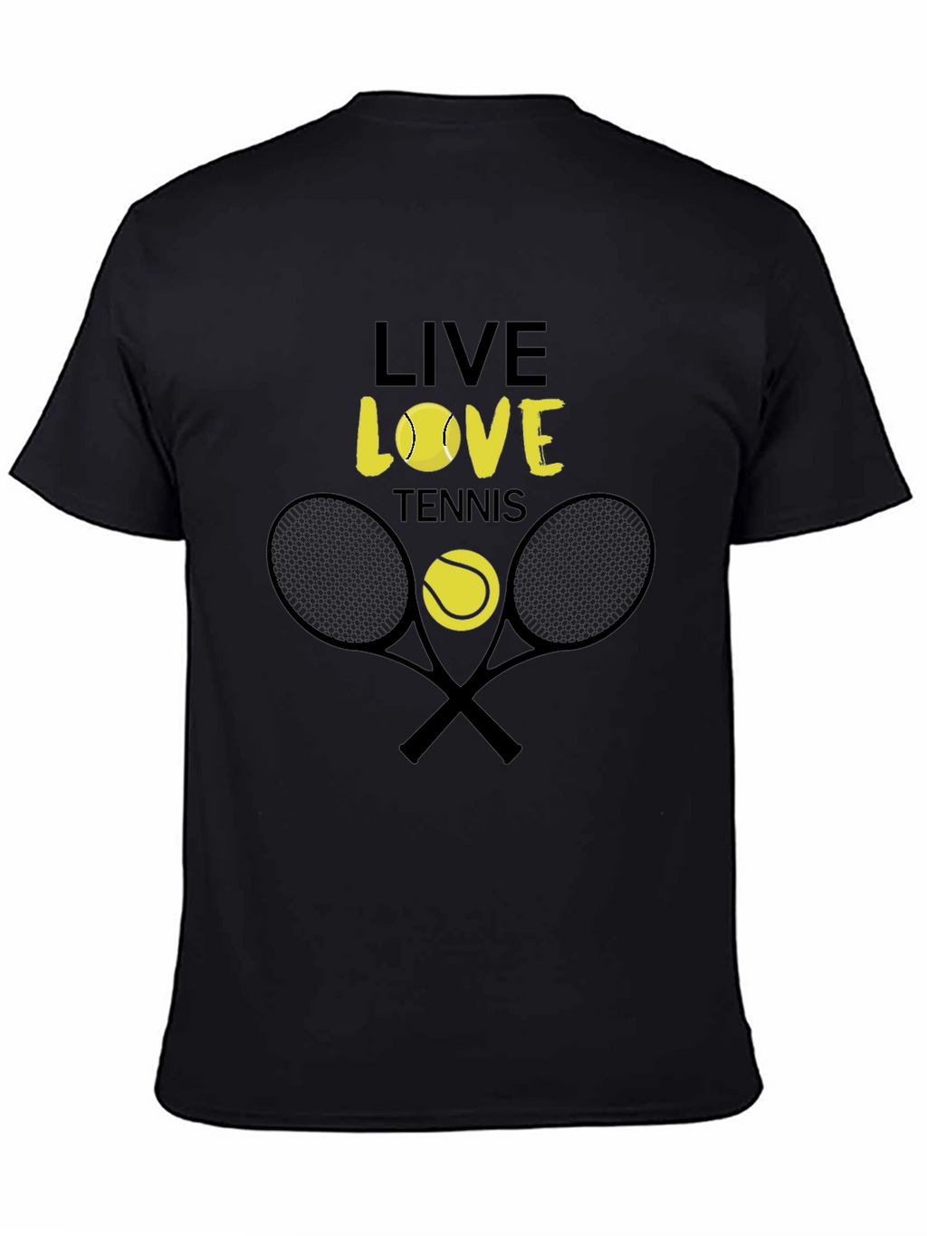 Live Love Tennis Graphic Tee - Unisex Cotton T-Shirt