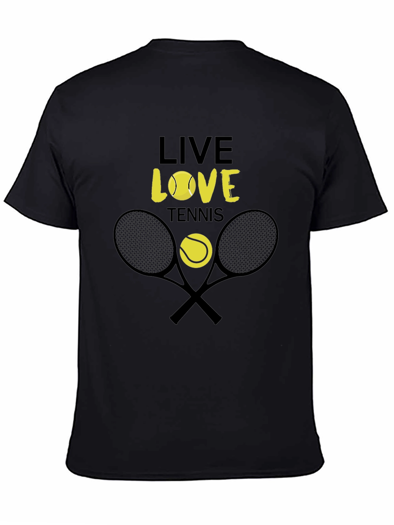 Live Love Tennis Graphic Tee - Unisex Cotton T-Shirt