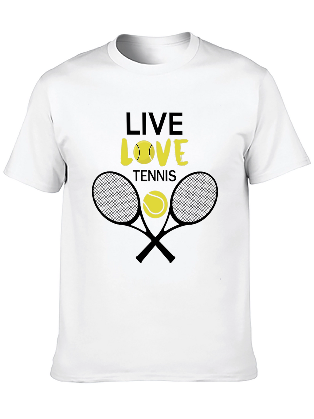 Live Love Tennis Graphic Tee - Unisex Cotton T-Shirt