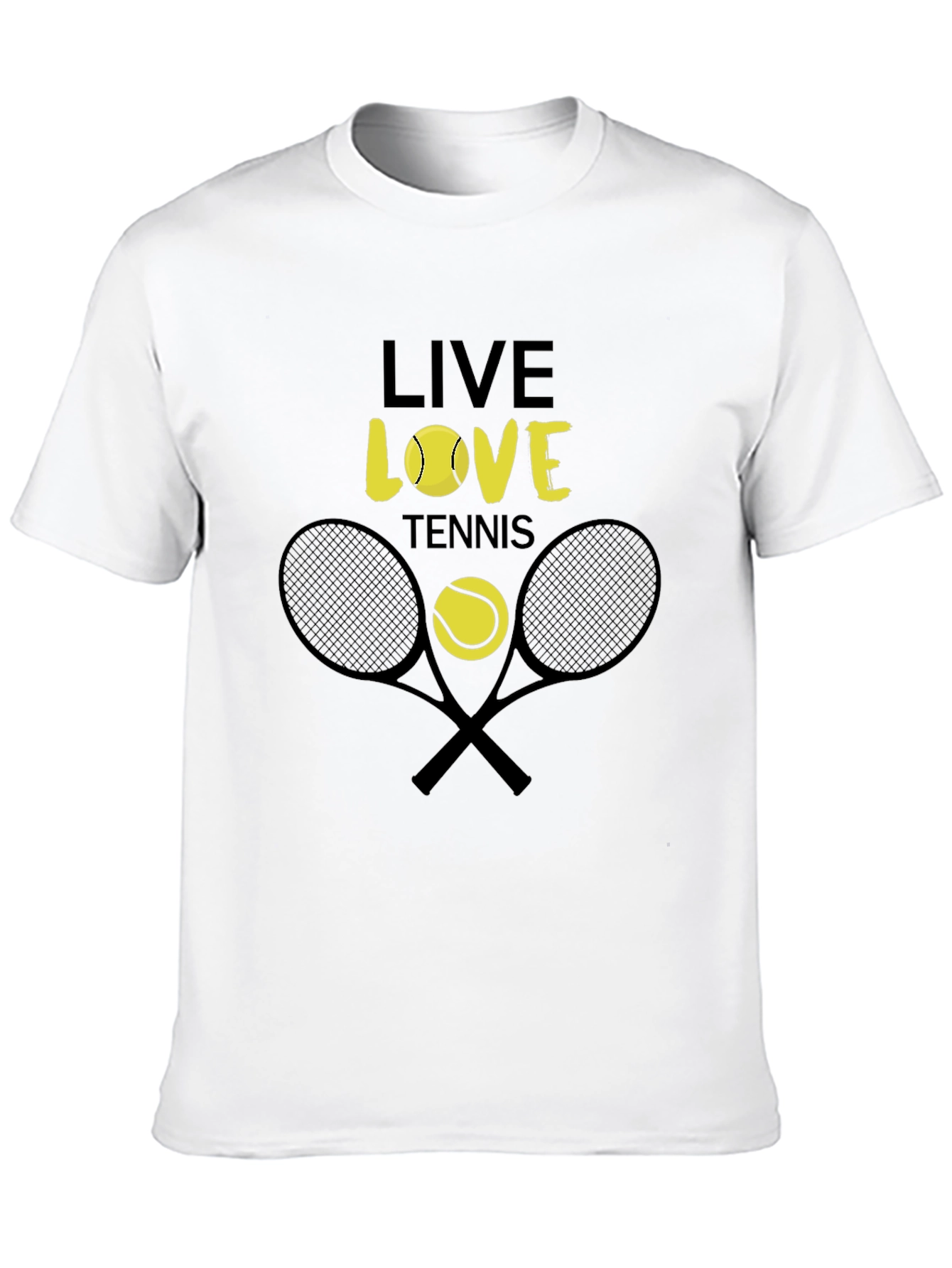 Live Love Tennis Graphic Tee - Unisex Cotton T-Shirt