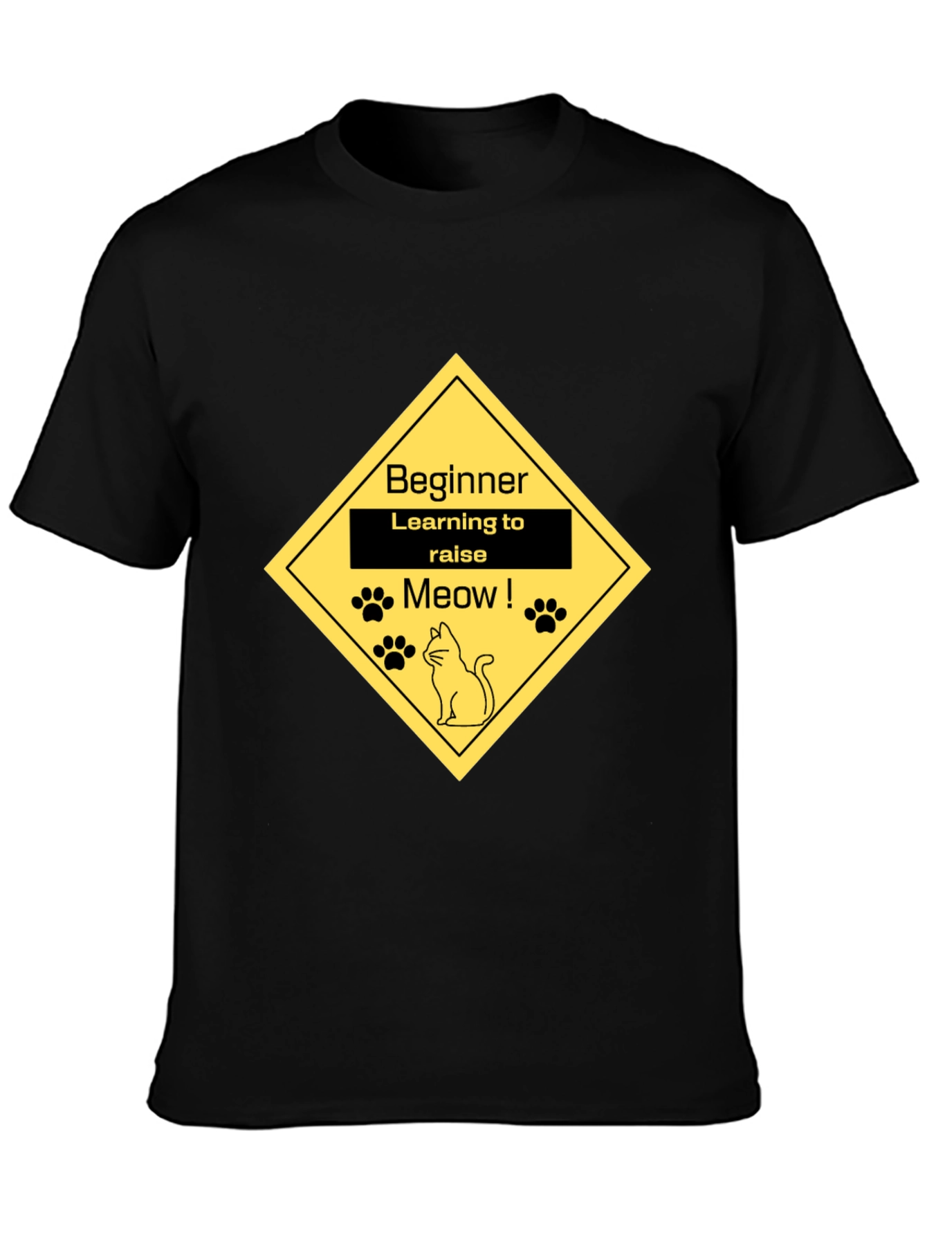 Beginner Cat Lover Tee - Learning to Raise Meow T-Shirt
