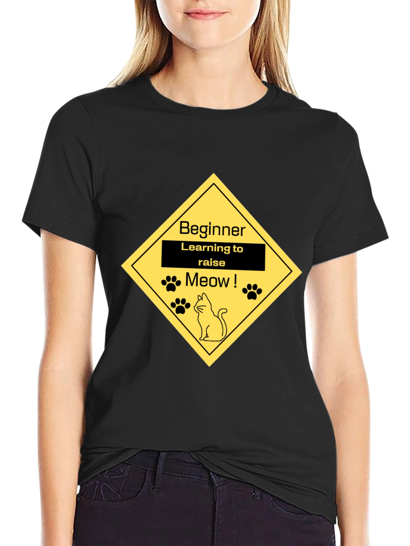 Beginner Cat Lover Tee - Learning to Raise Meow T-Shirt