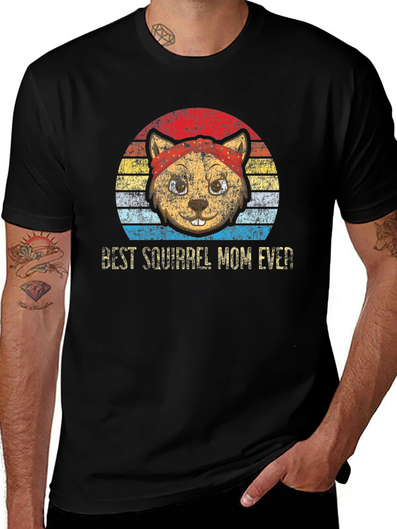 Best Squirrel Mom Ever T-Shirt Vintage Style