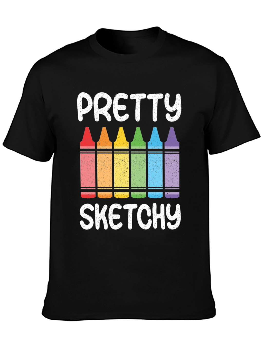 Pretty Sketchy Crayon Graphic Tee