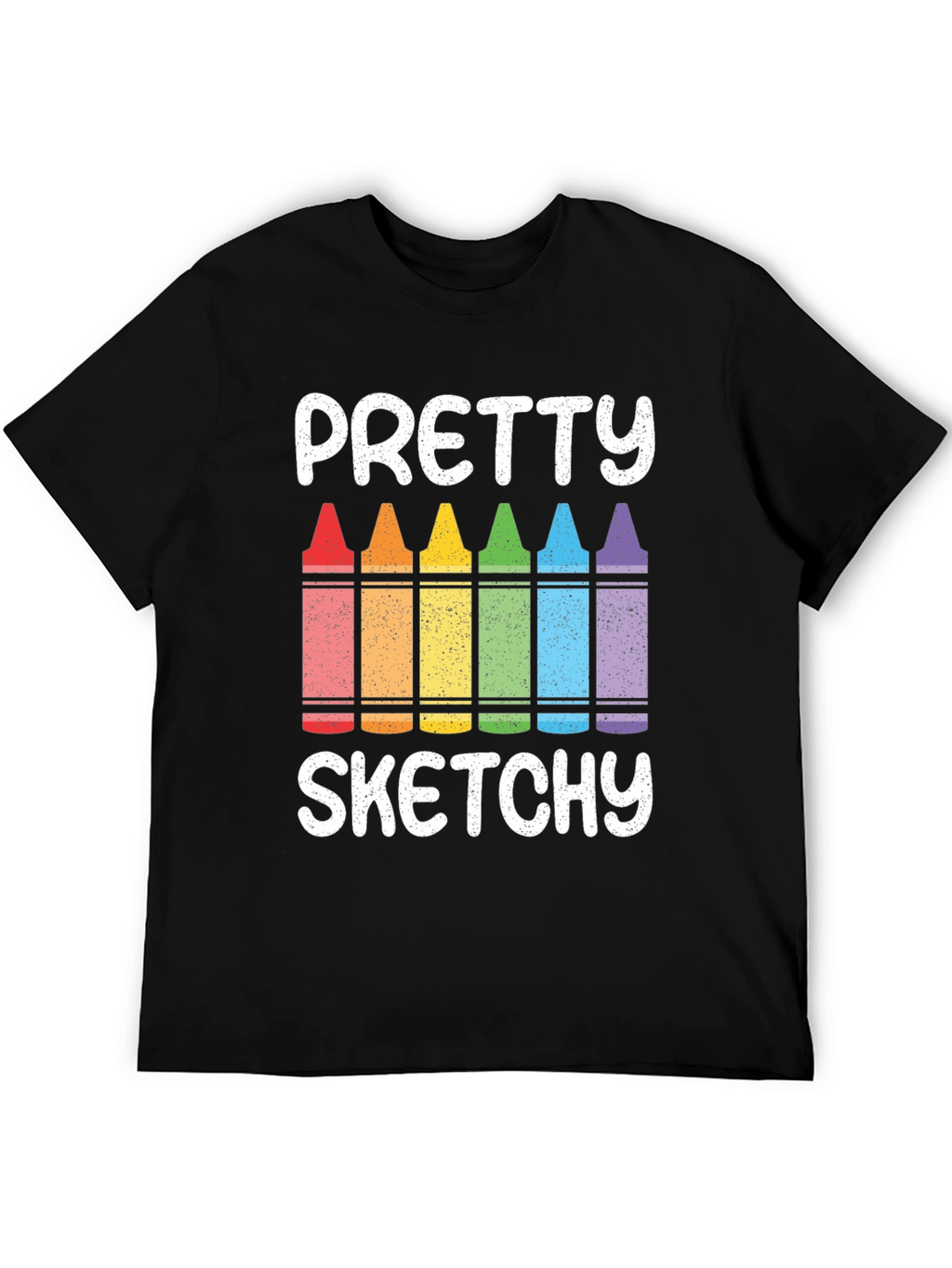 Pretty Sketchy Crayon Graphic Tee
