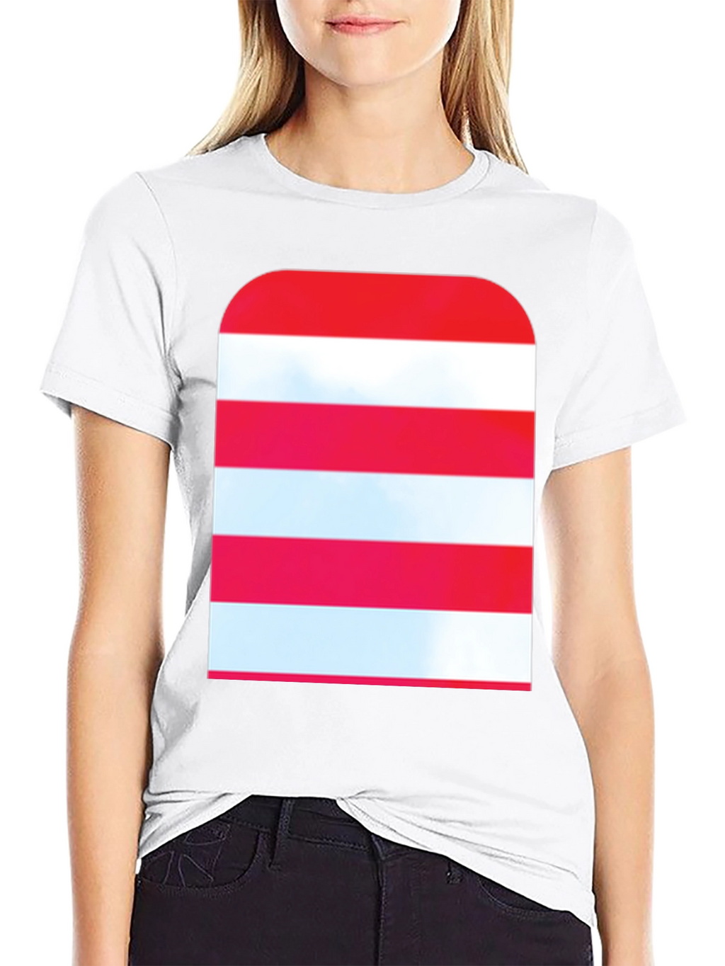 Striped Graphic Tee - Modern Casual Style
