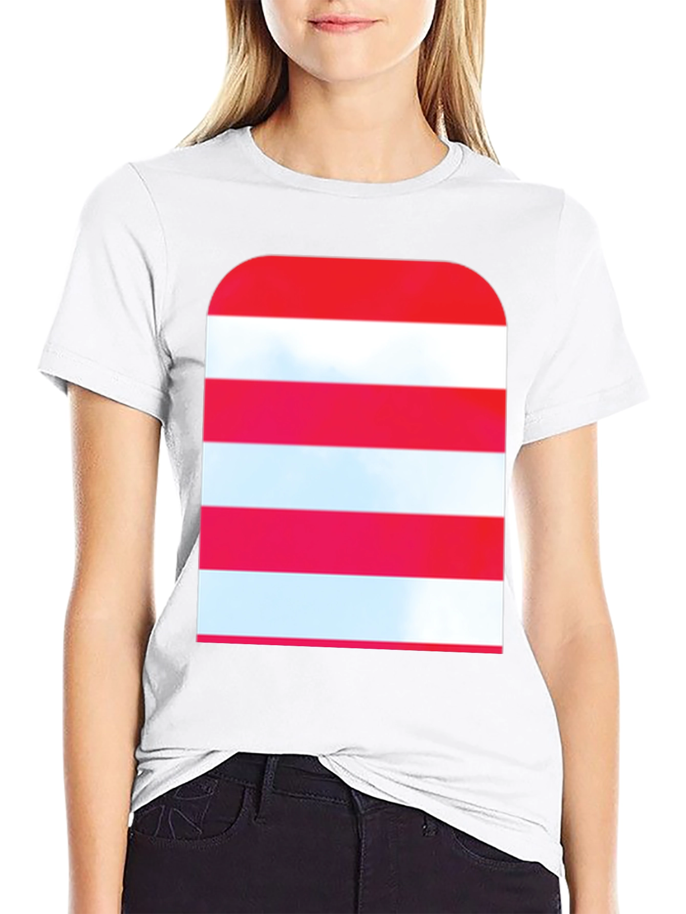Striped Graphic Tee - Modern Casual Style