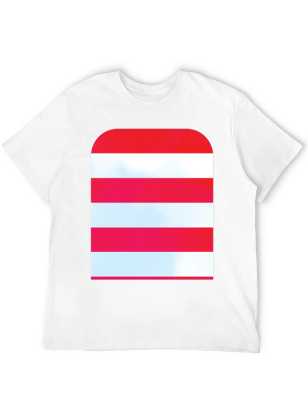 Striped Graphic Tee - Modern Casual Style