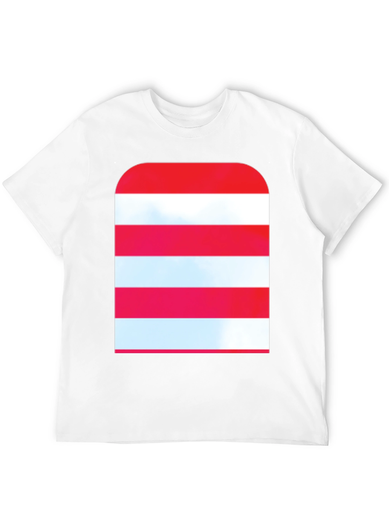 Striped Graphic Tee - Modern Casual Style