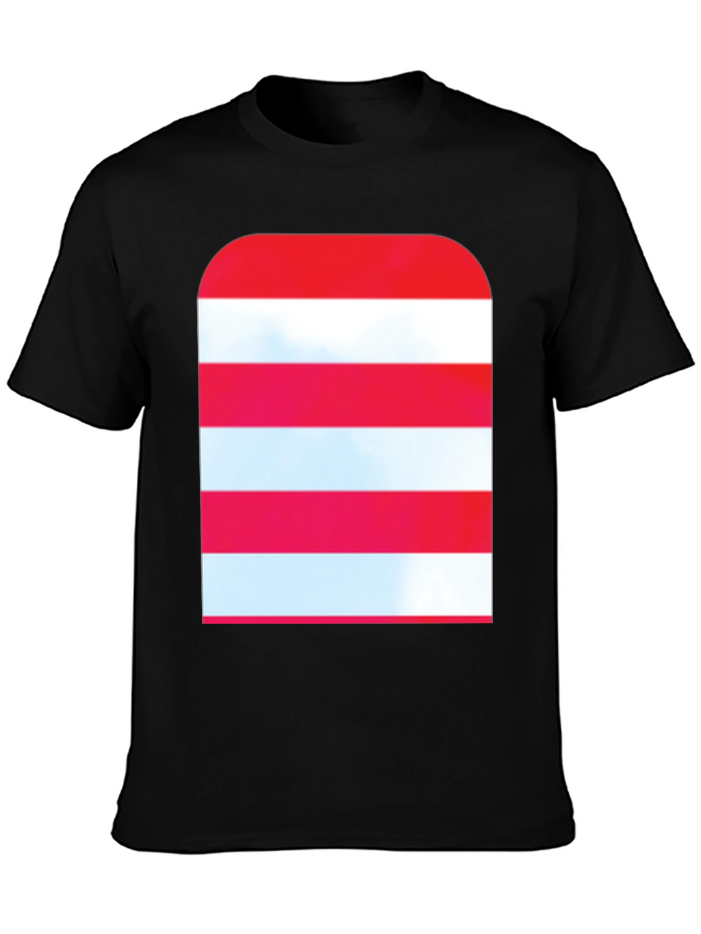 Striped Graphic Tee - Modern Casual Style