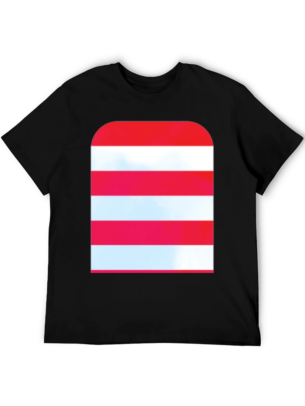 Striped Graphic Tee - Modern Casual Style