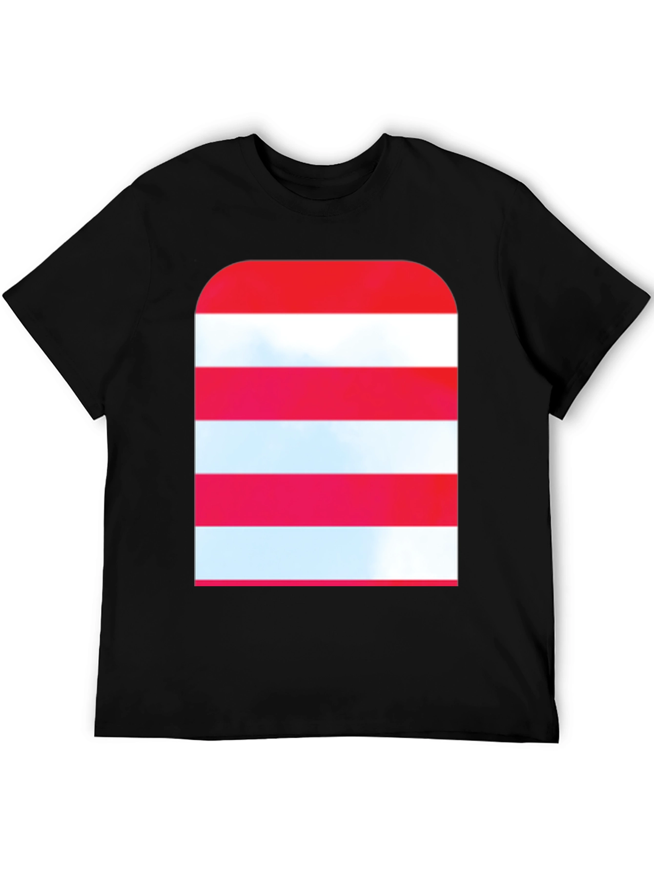 Striped Graphic Tee - Modern Casual Style