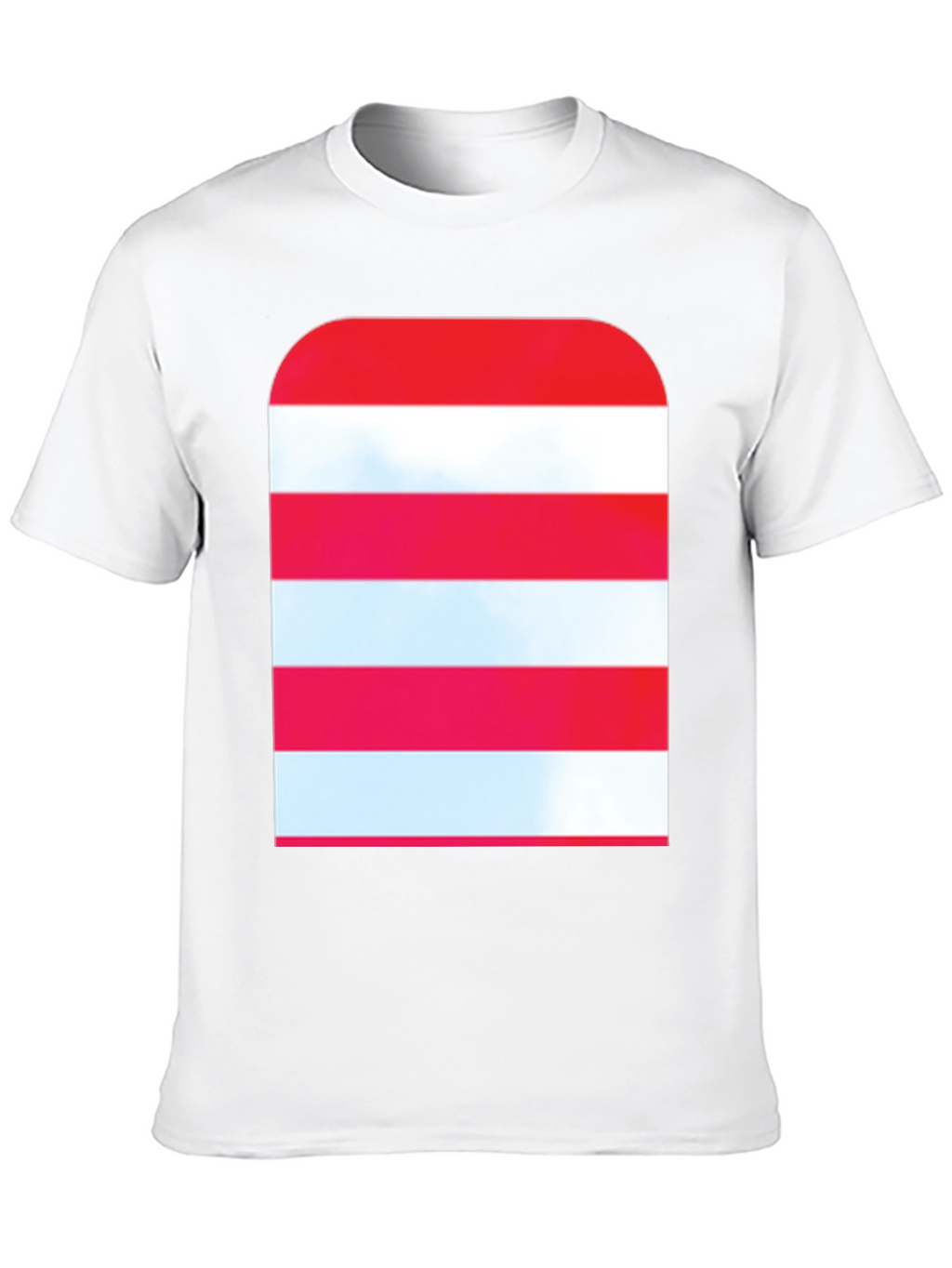 Striped Graphic Tee - Modern Casual Style