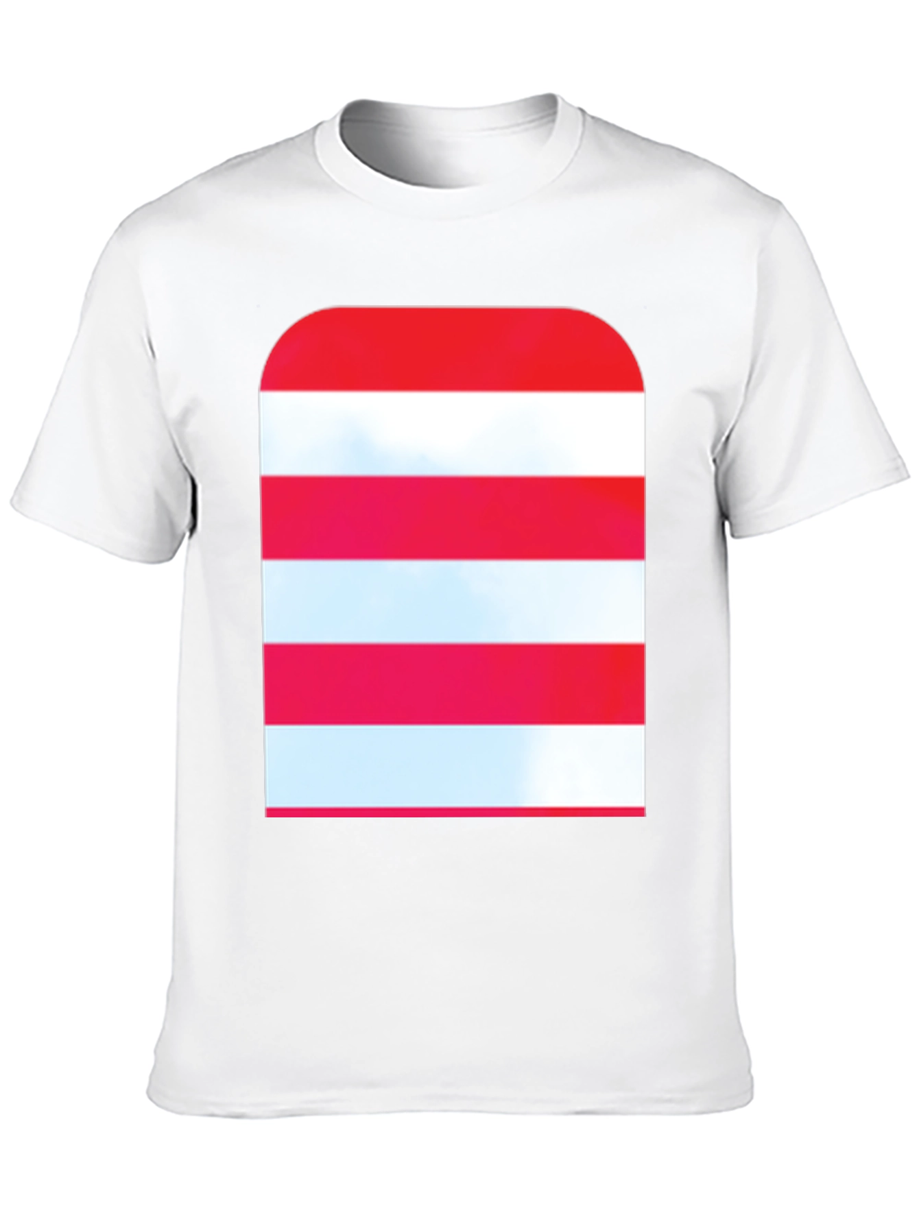 Striped Graphic Tee - Modern Casual Style