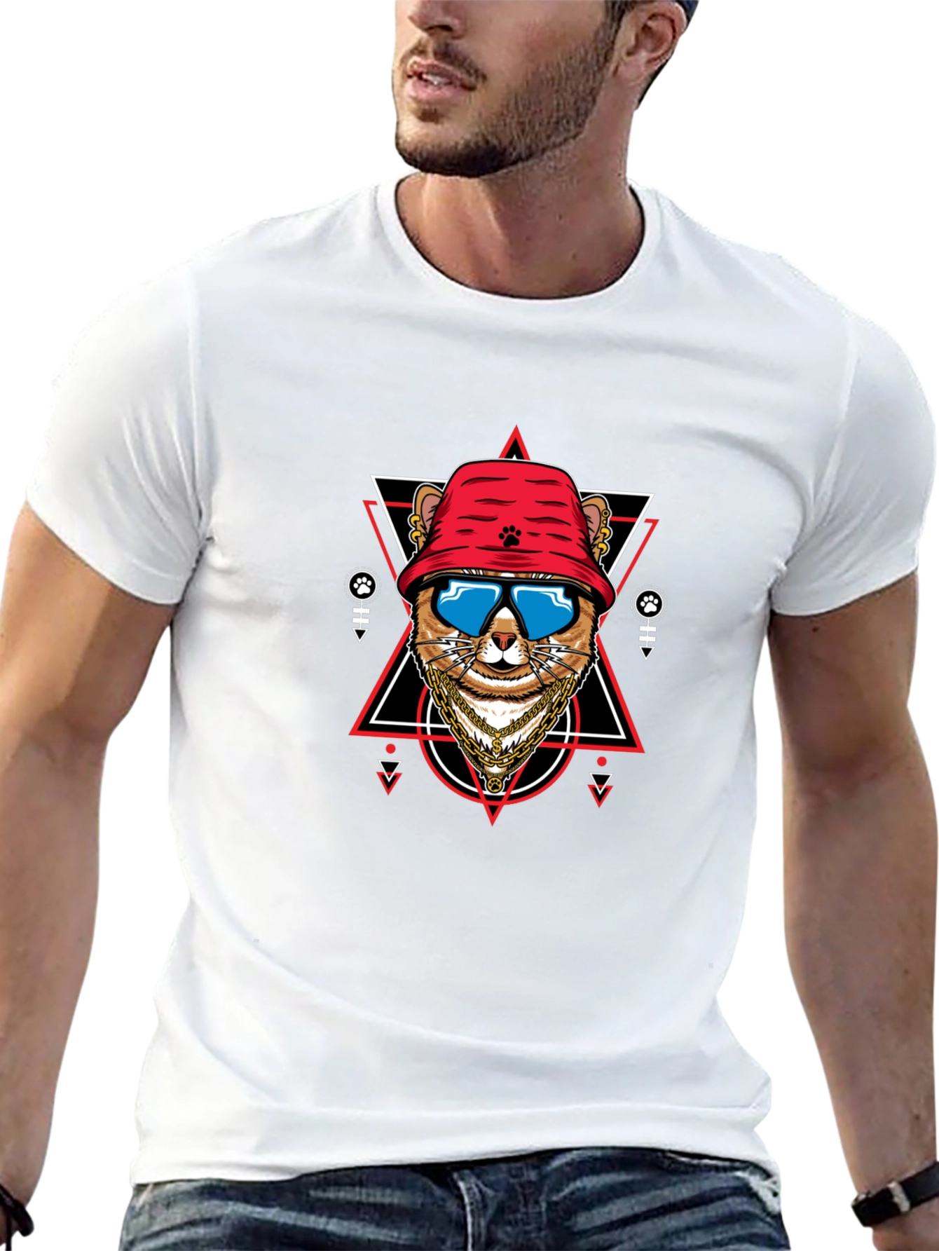 Cool Cat Graphic Tee - Streetwear Style