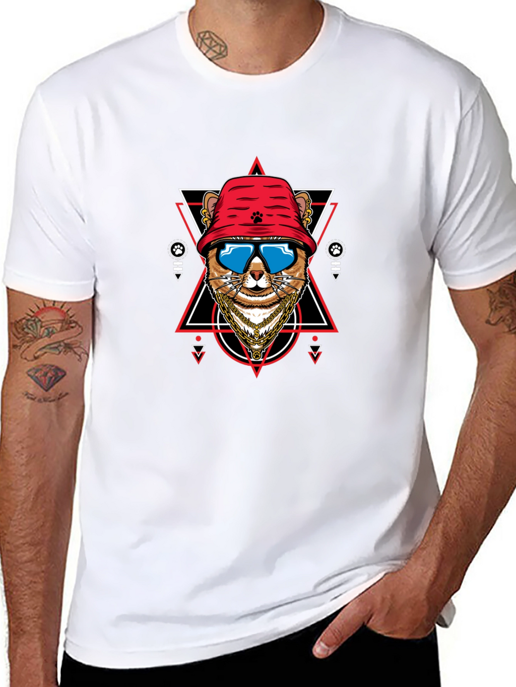Cool Cat Graphic Tee - Streetwear Style