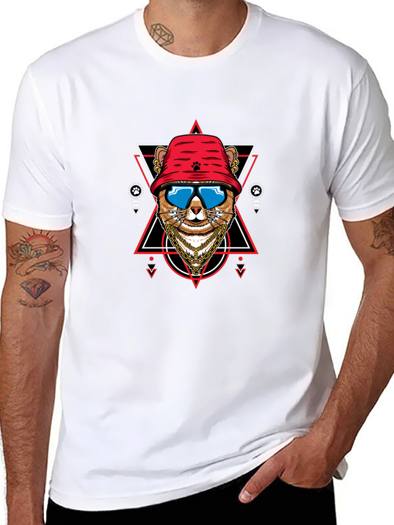 Cool Cat Graphic Tee - Streetwear Style