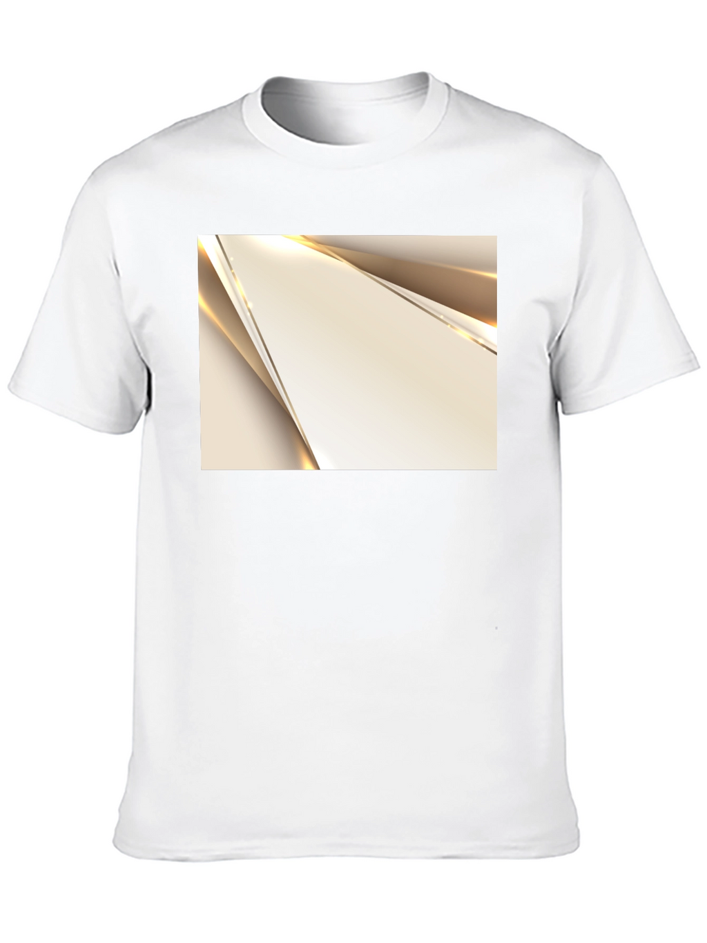 Modern Geometric Graphic Print Black T-Shirt