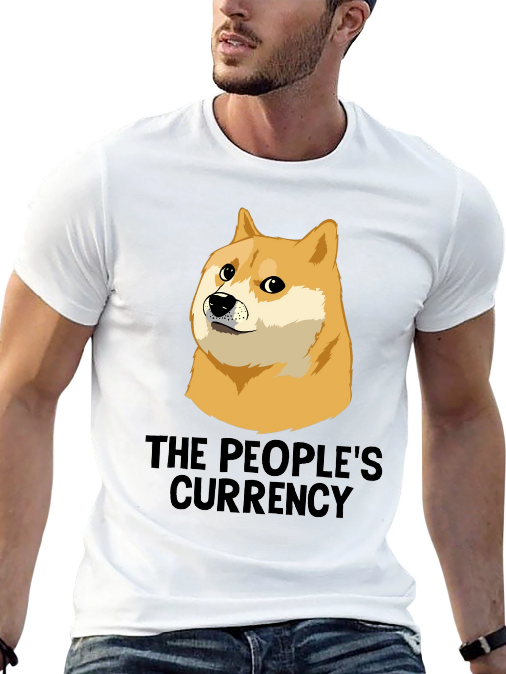 Doge The Peoples Currency Black T-Shirt