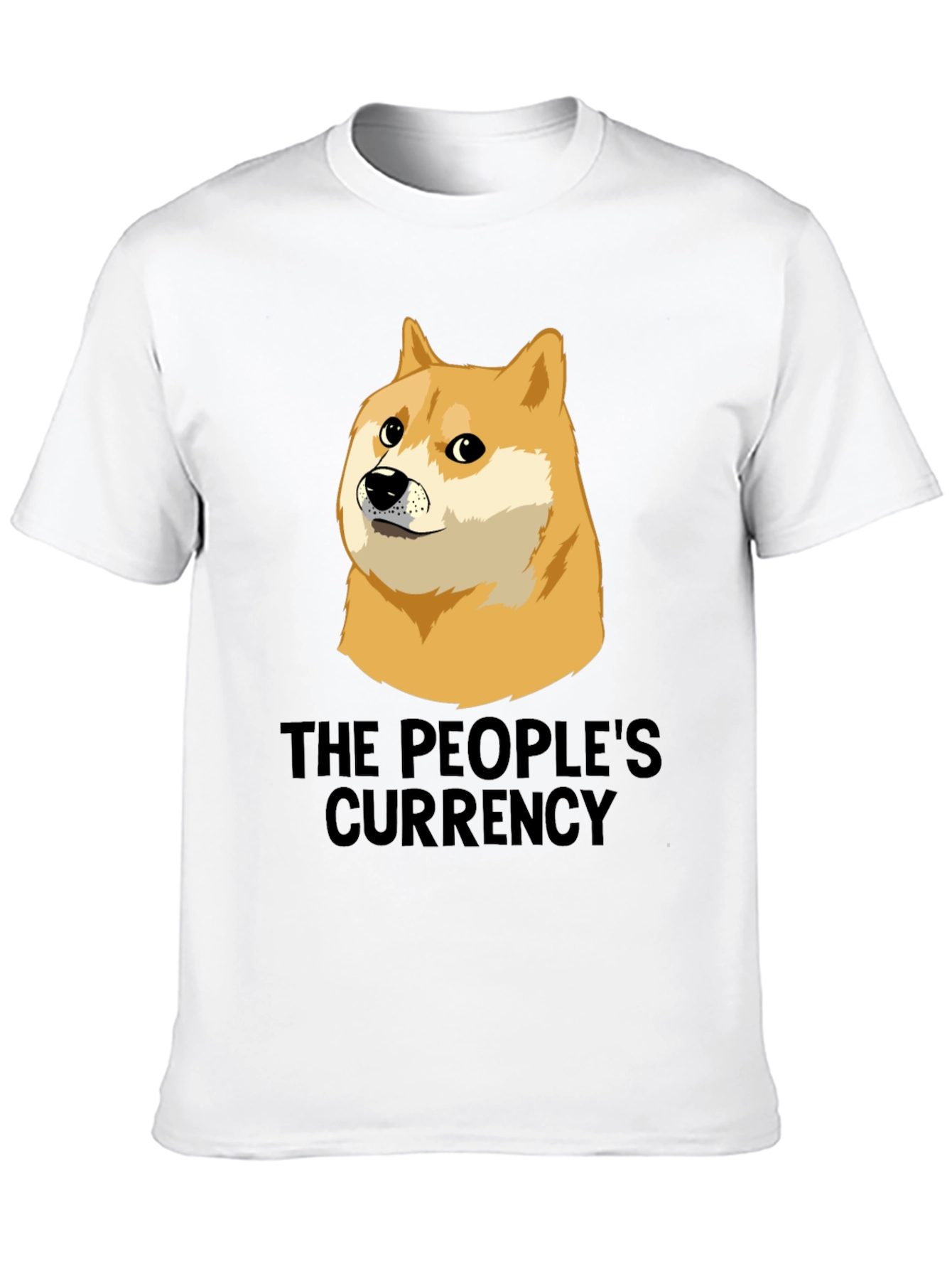 Doge The Peoples Currency Black T-Shirt