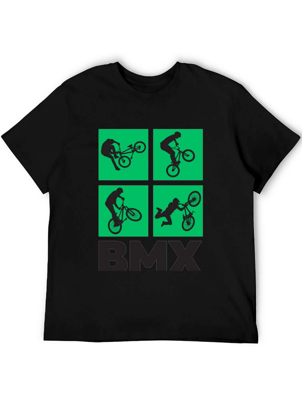 BMX Silhouette Graphic Print T-Shirt