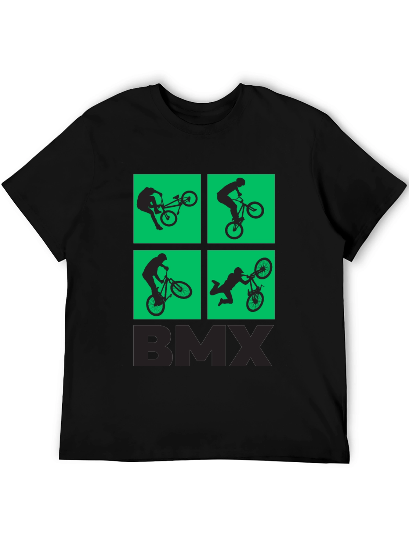 BMX Silhouette Graphic Print T-Shirt