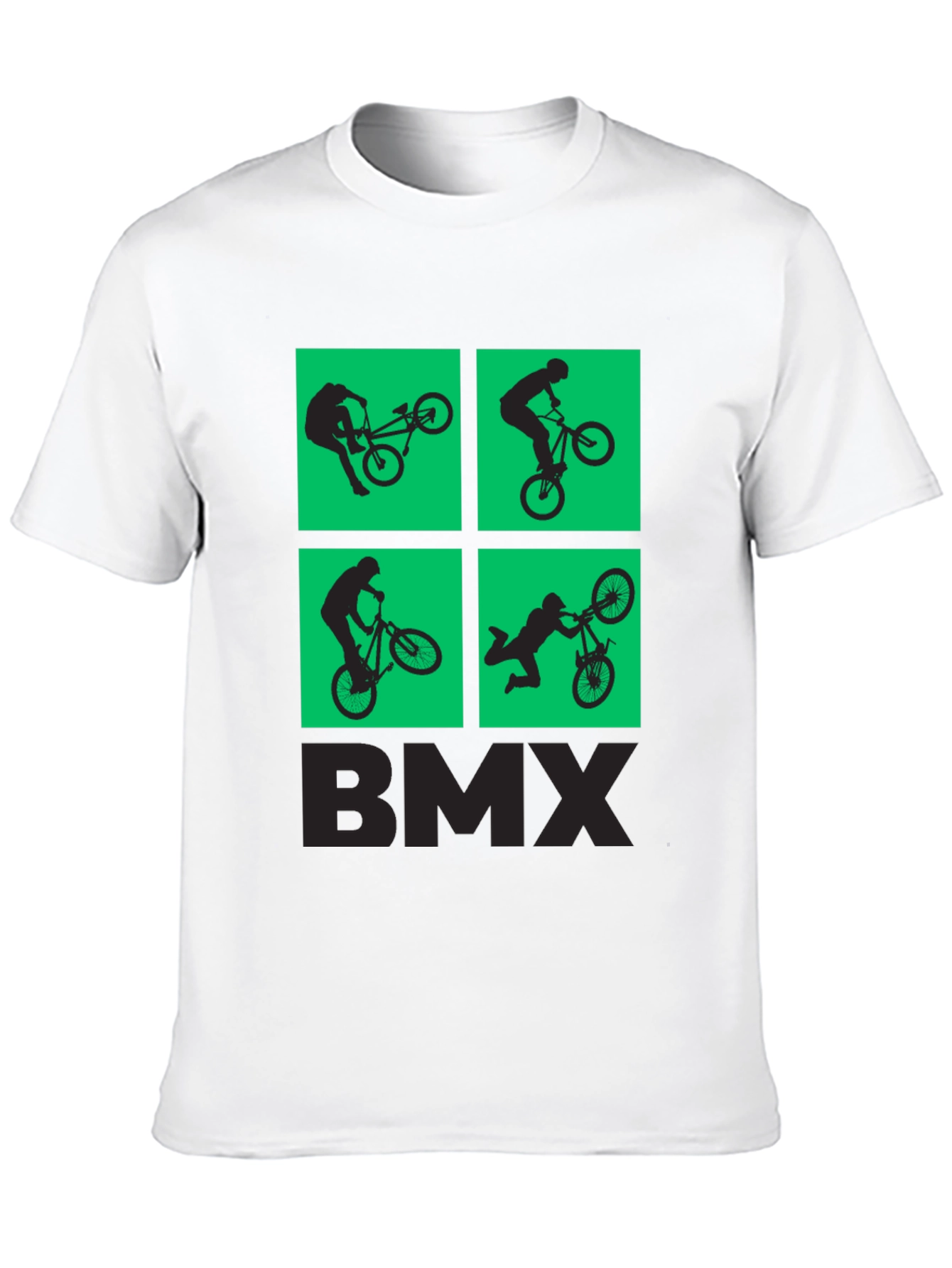BMX Silhouette Graphic Print T-Shirt