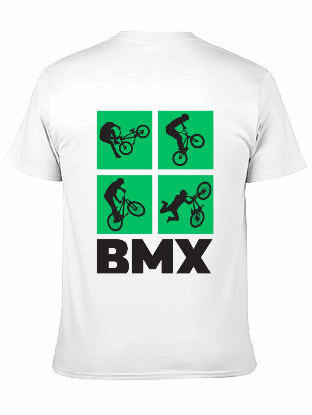 BMX Silhouette Graphic Print T-Shirt