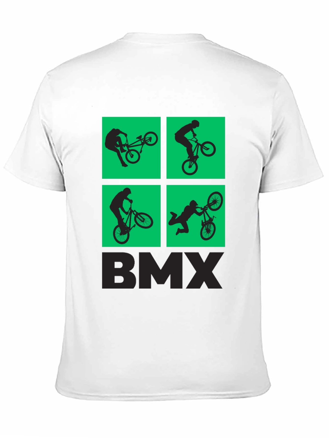 BMX Silhouette Graphic Print T-Shirt