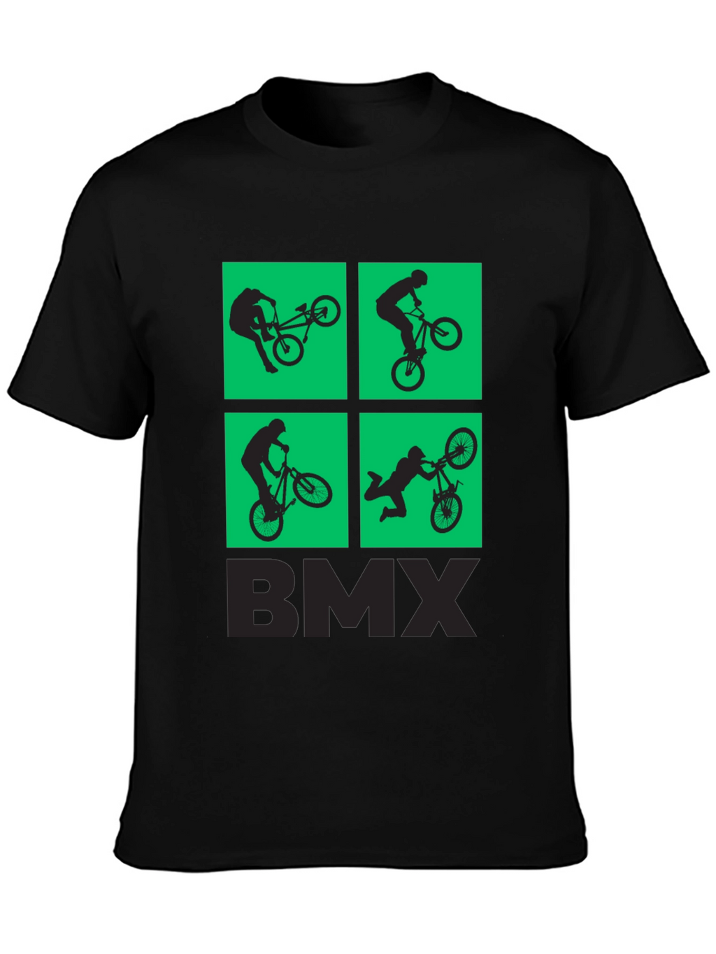 BMX Silhouette Graphic Print T-Shirt