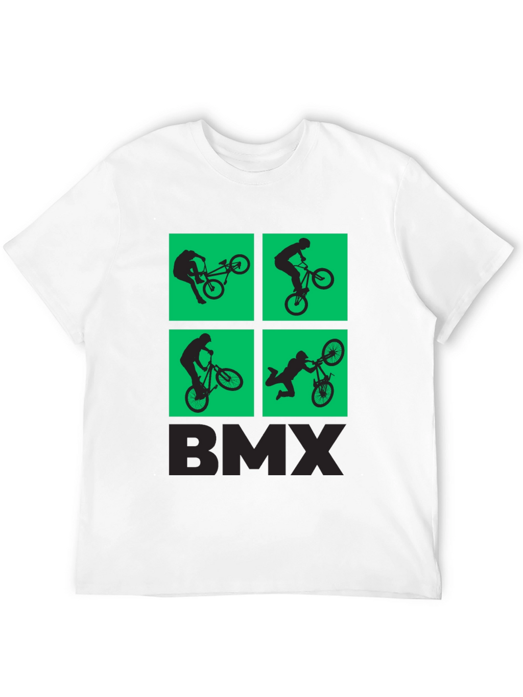 BMX Silhouette Graphic Print T-Shirt