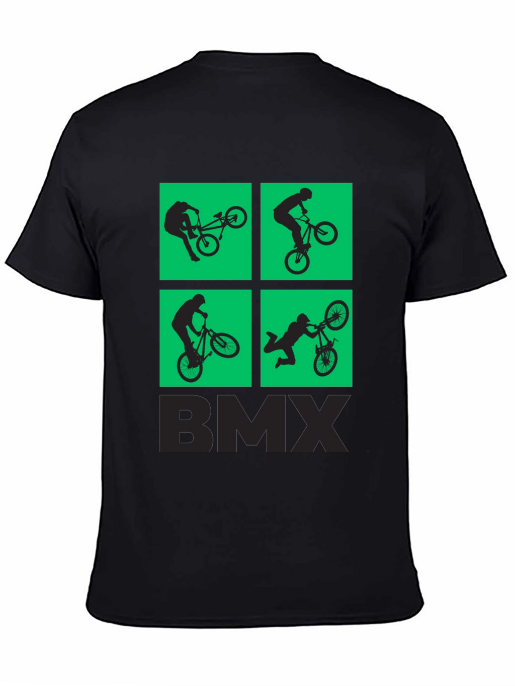 BMX Silhouette Graphic Print T-Shirt