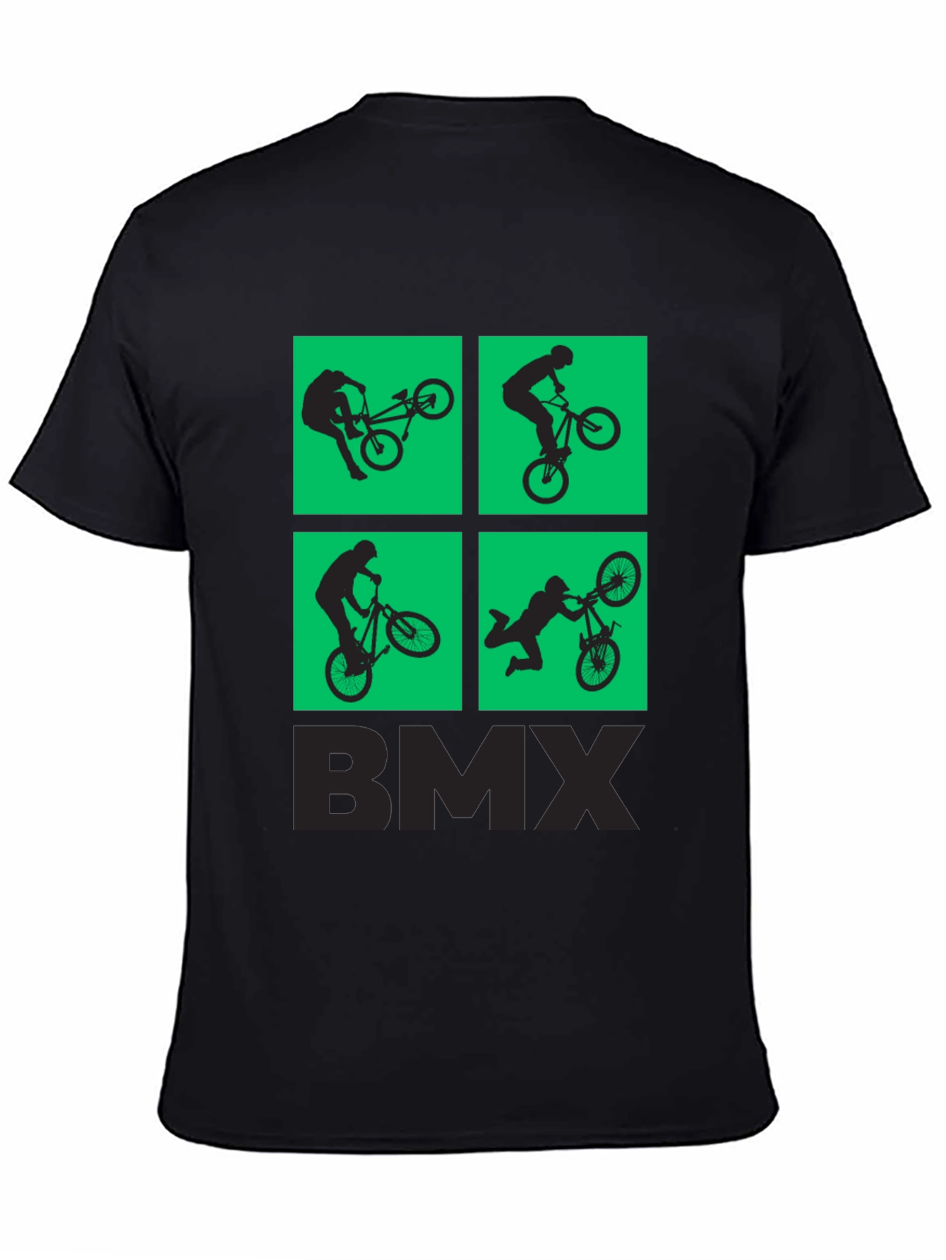 BMX Silhouette Graphic Print T-Shirt
