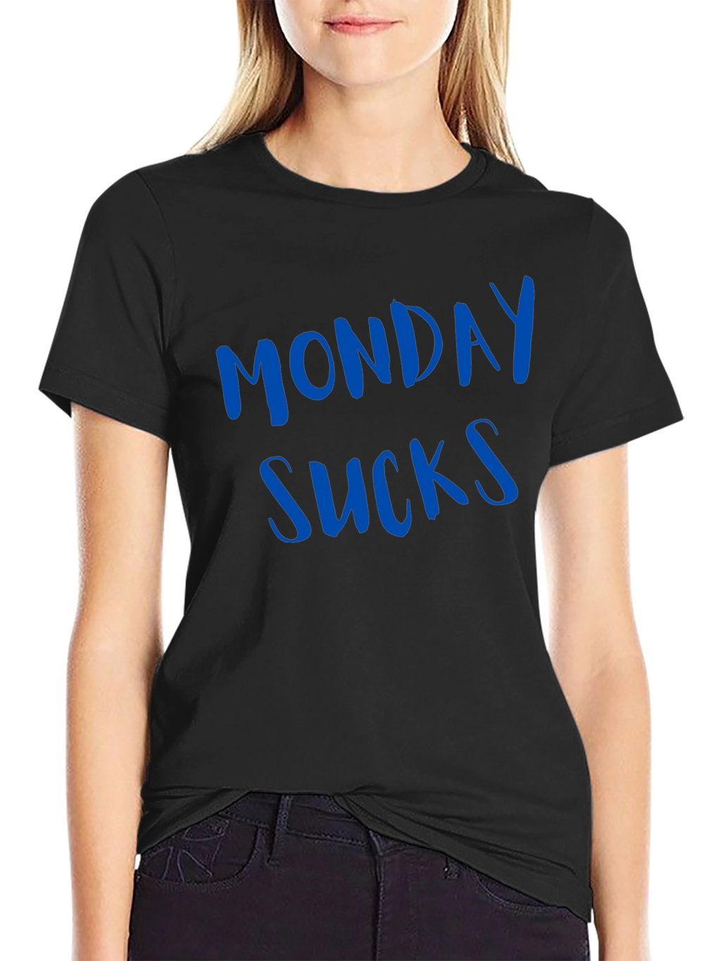 Monday Sucks Mens Black T-Shirt - Casual Wear