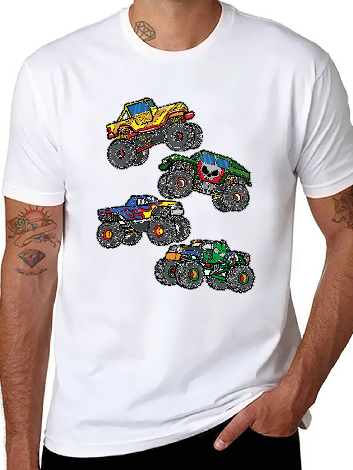 Monster Truck Graphic Black T-Shirt