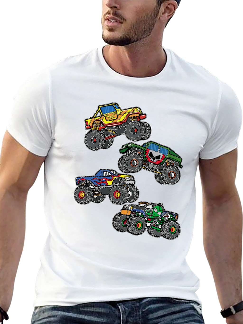 Monster Truck Graphic Black T-Shirt