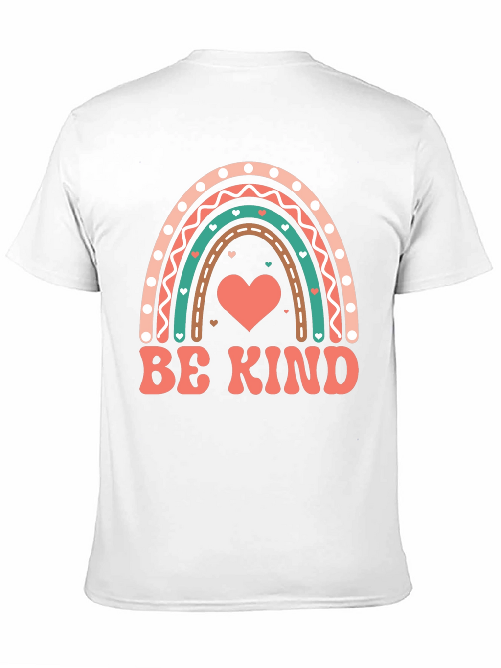 Be Kind Heart Rainbow Graphic Tee