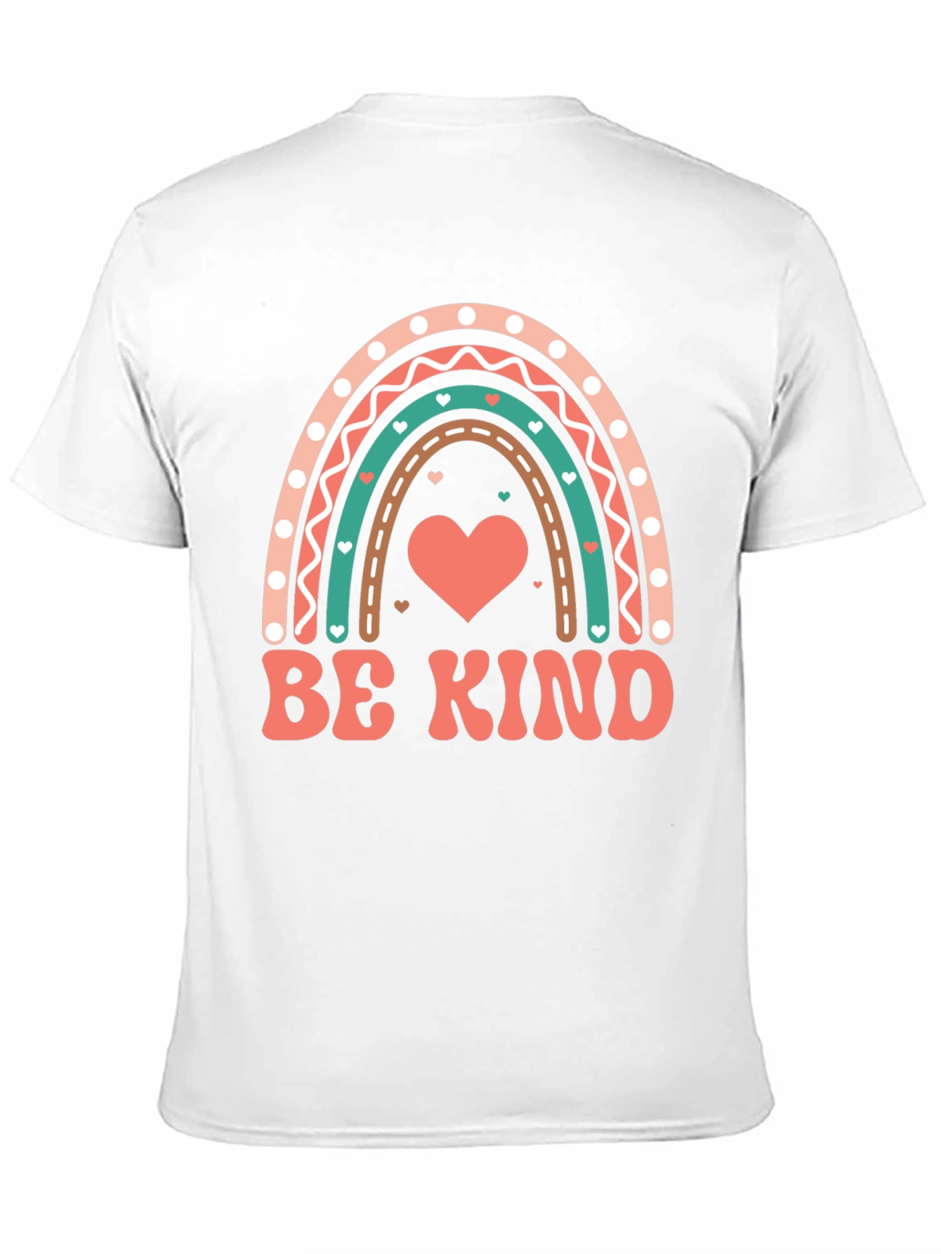 Be Kind Heart Rainbow Graphic Tee