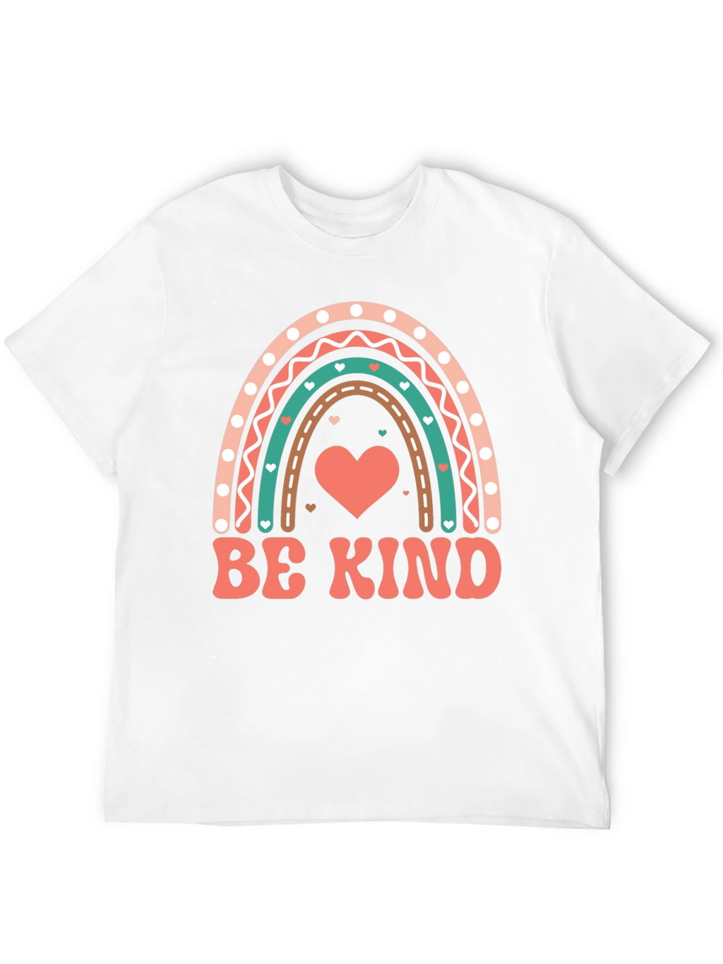 Be Kind Heart Rainbow Graphic Tee